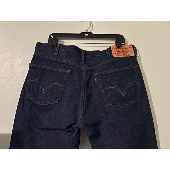 LEVIS 501XX Button Fly Raw Denim Dark Wash Straight Fit Men’s Jeans 40x32”. - Picture 12 of 15